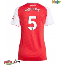 Camiseta Arsenal Piero Hincapie #5 Primera Equipación para mujer 2025-26 manga corta